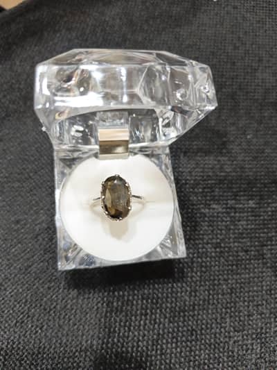 Real Zabar Jad Silver Ring