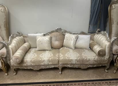 Luxury 7-Seater Royal Sofa Set | Pure Sheesham Wood | Premium Carved