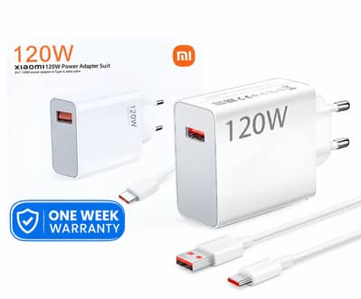 Xiaomi 120W EU Plug QC3.0 Fast Quick Wall Charger with Cable