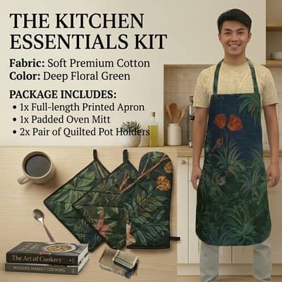 Premium Kitchen Aprons – Soft & Thick Cotton