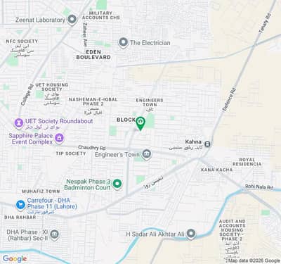 1 Kanal Residential Plot For Sale In E2 Block, Sector A, IEP - Engineers Town, Defence Road, Lahore