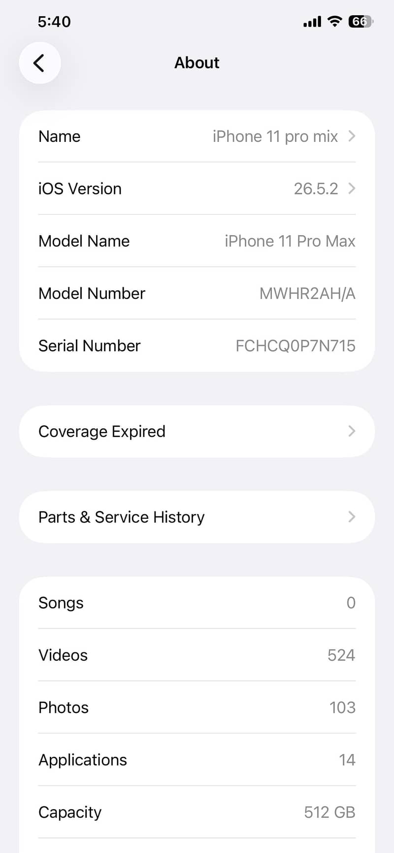 Apple iPhone 11 Pro Max 8