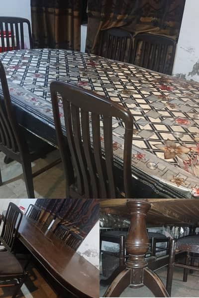 dinning table with 6 chair