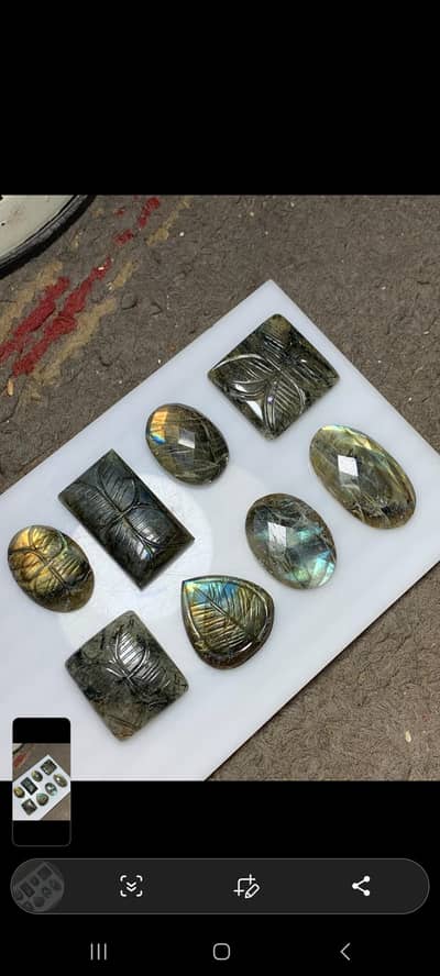 Natural Beautiful Librodorite stone cabs total Wight 286 carts