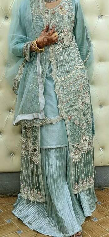 Bridal Lehenga (4-Piece: Lehenga,  Shirt,  Dupatta, Inner)