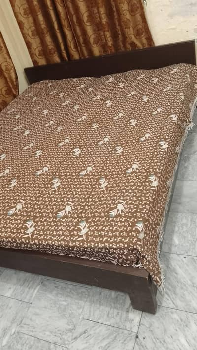 double bed with mattress