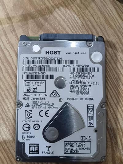 Laptop HardDrive 500GB