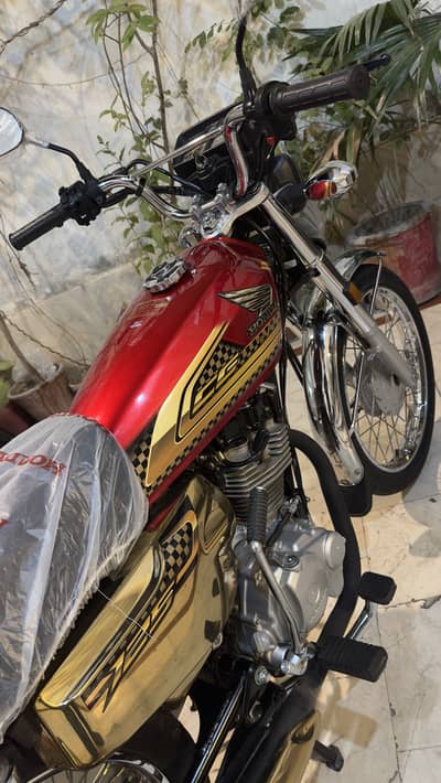 Honda CG 125 SE Gold 2025 Model All Punjab Number bio available