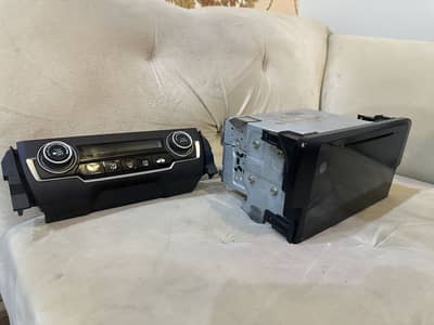 Civic x infotainment screen and climate control unit