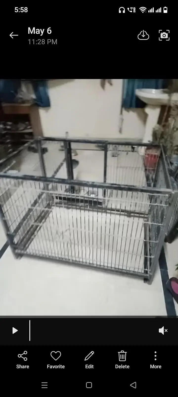 gray parrot cage for sale — photo 2