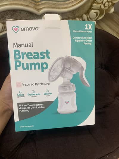 Breast Pump Set | Manual Breast Pump | Full Box | 2 Milk Storage Bags
