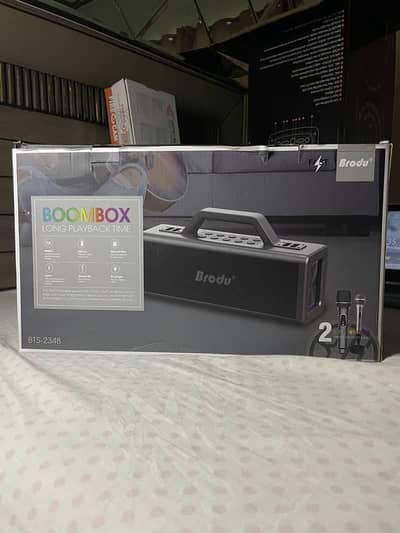 Brodu BTS-2348 100W Boommax speaker | 2 mic | RGB lights