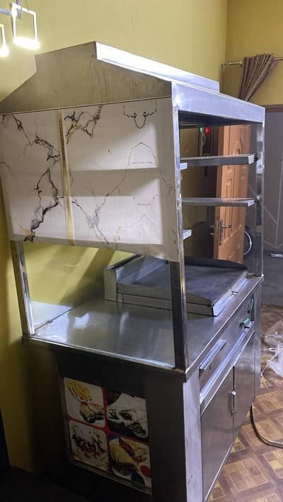 burger shwarma counter new condition