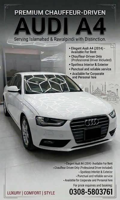 Audi A4 for daily rental
