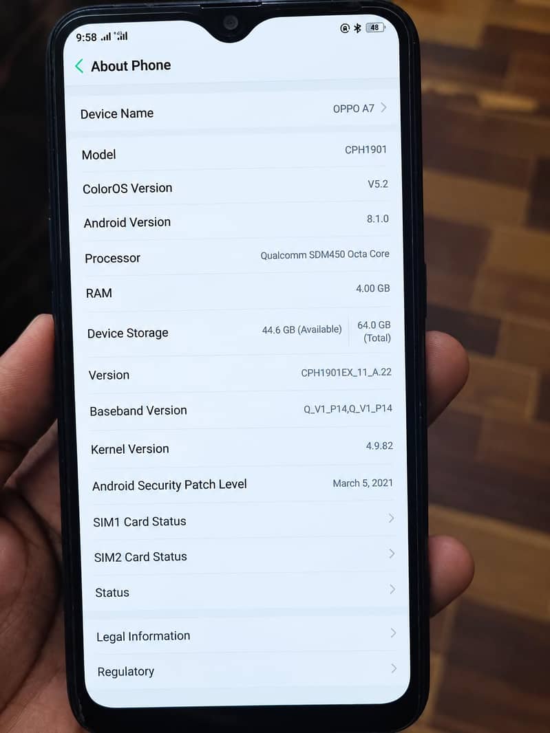 OPPO A7 Mobile/Phone 1