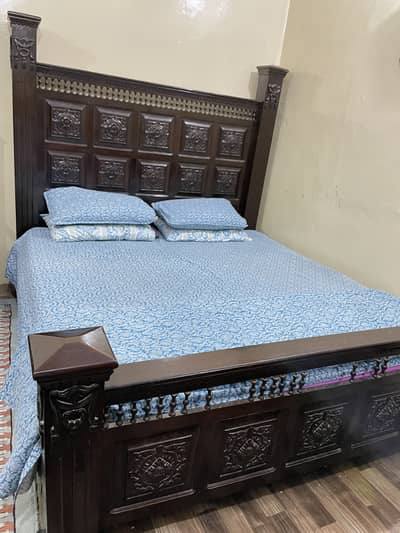 Bed set and sofa set with tables