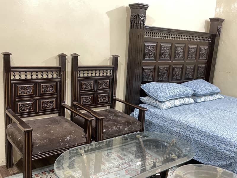 Bed set and sofa set with tables 3