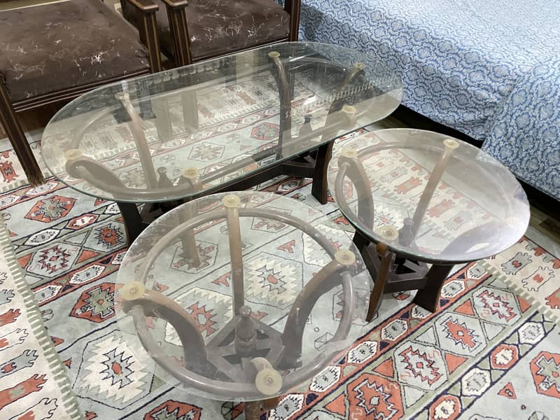 Bed set and sofa set with tables 9