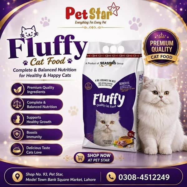 Fluffy Quality Cat Food 1.2 KG