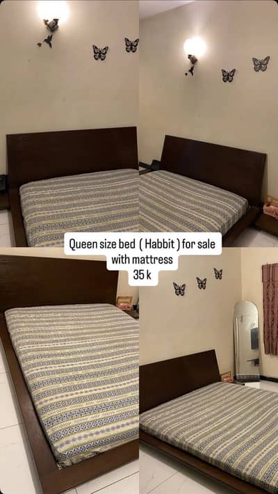 Queen Size bed | Habit bed | With mattress