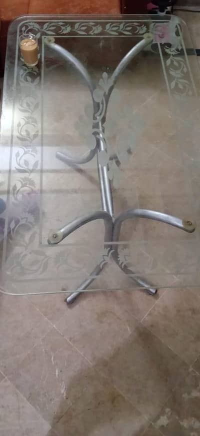 Glass Dining Table Without chairs