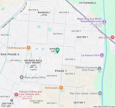 1 Kanal Premium Plot For Sale - V Block DHA Phase 7 Lahore