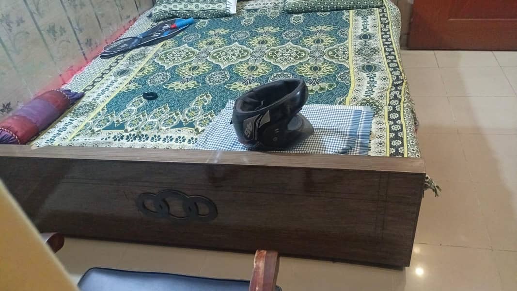 bed, dressing and a side table 1
