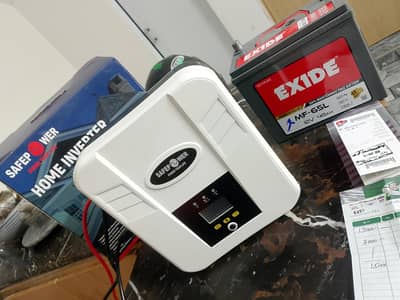 Safepower 800 watt UPS and 65 Amp dry battry both in warrenty
