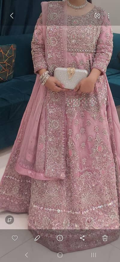 fancy walima pink maxi