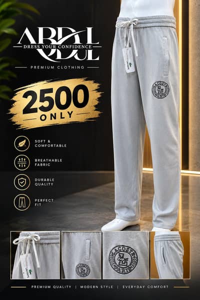 Men's Premium Grey Sweatpants – Stylish & Comfortable