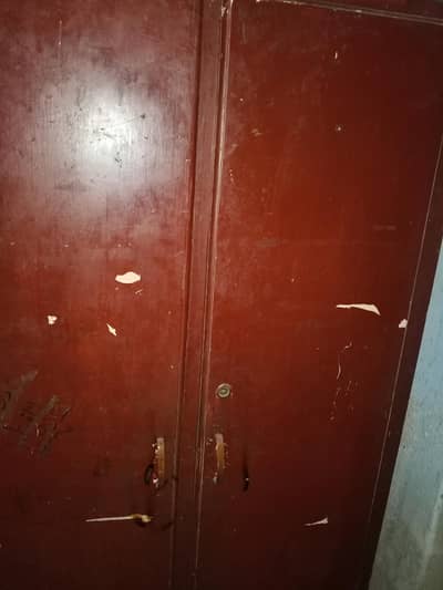 wooden wardrobe