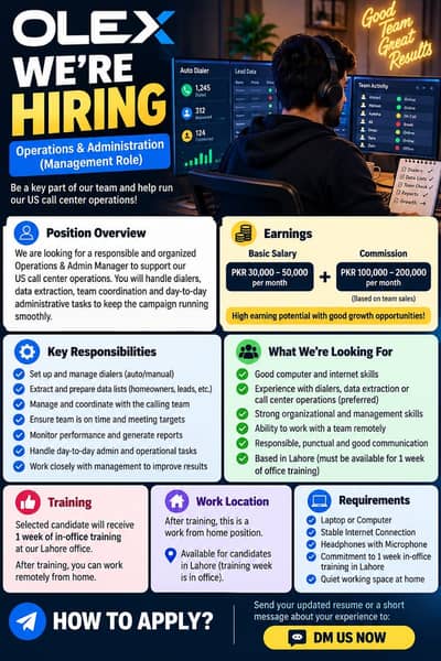 Work from home job Administrator
