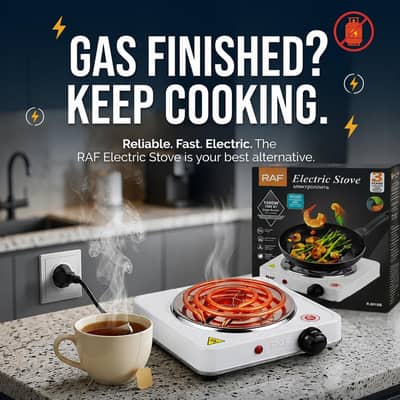 RAF 1000W electric hot plate stove  portable single burner compact