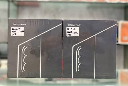 Samsung Mobile Z Fold 7 Official pta  512 gb Boxpack Black. Blue