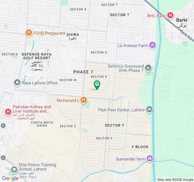 1 Kanal Premium Plot For Sale - X Block DHA Phase 7 Lahore