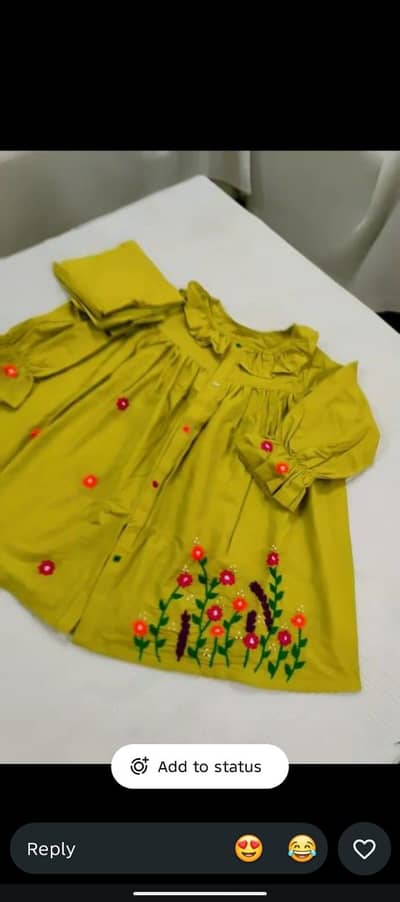 Baby girl embroidery frock cute floral dress