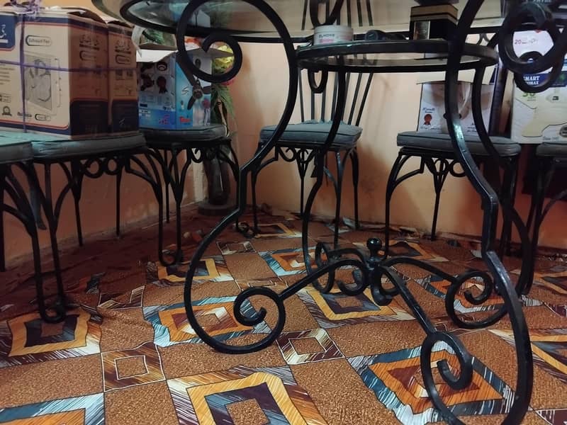 Heavy iron dining table 2