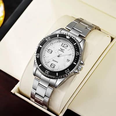 ZHOWE Men's Luxury Style Blue Dial Watch – Brand New, Cheap Price