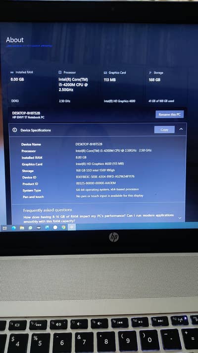 HP ENVY 17 Notebook PC – Excellent Condition