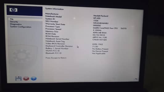 HP 620 Notebook