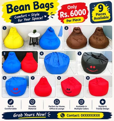 Bean Bag, Relaxing Chair, Floor Seating,