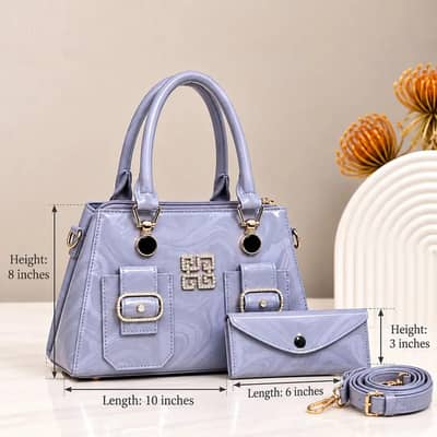 Women's Leather Plain Shoulder Bag