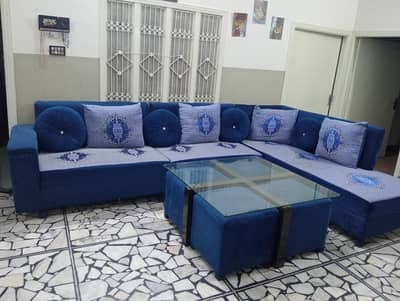 used L-shaped sofa for sale . . in good condition