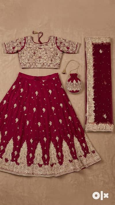 Barat Lehnga (Medium Size) worn only once