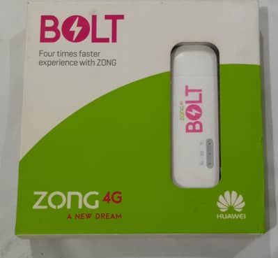 Zong 4G Bolt Wingle Huawei E8372 - High Speed Portable Wi-Fi Device