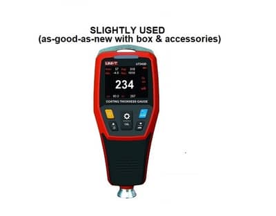 Slightly Used ORIGINAL UT343D CoatingThickness Gauge & Box/Accessories