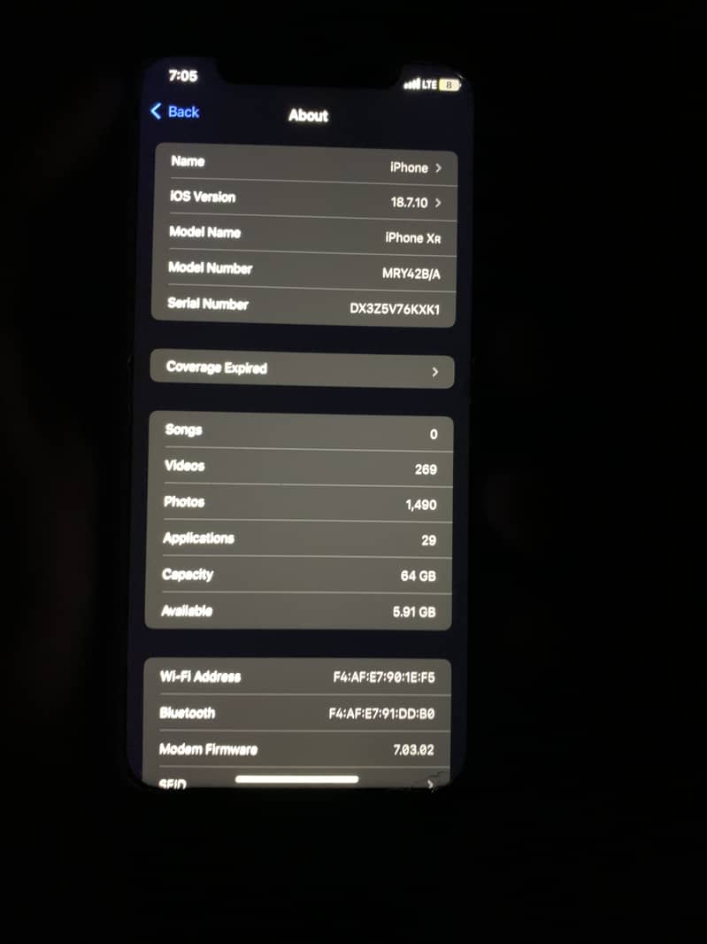 Apple iPhone XR 8