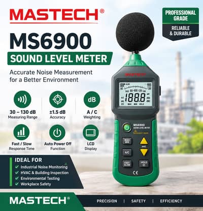 Digital Sound Level Meter Mastech MS6700 | Noise Meter