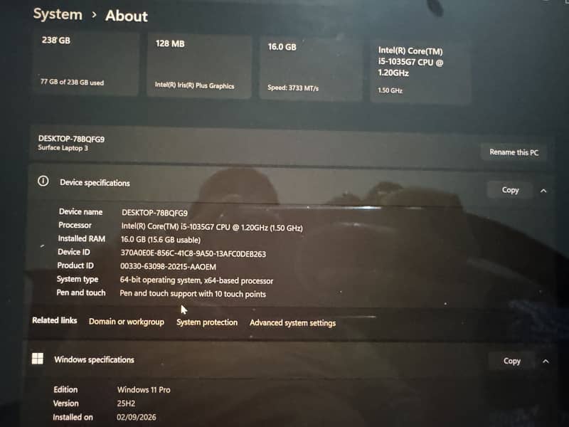 Microsoft surface 3 1