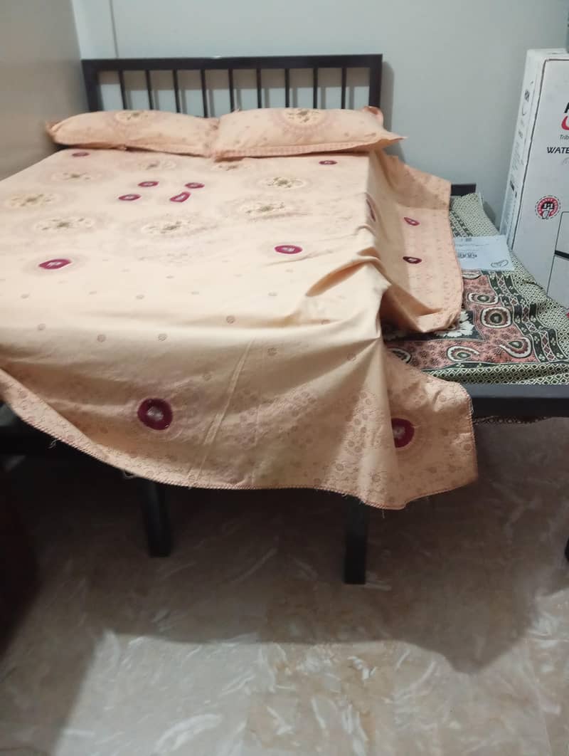 double iron bed 1